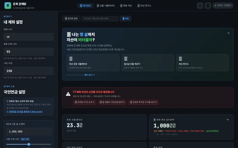 Retirement Asset Simulator